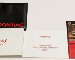 2004 Pontiac Aztek Owner's Manual Set