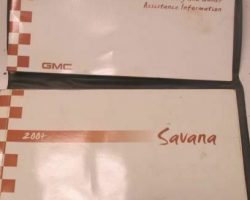 2004 GMC Savana Owner's Manual Set