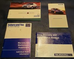 2004 Subaru Impreza WRX Sti Owner's Manual Set