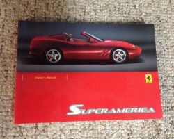 2005 Ferrari Superamerica Owner's Manual