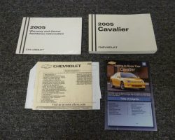 2005 Chevrolet Cavalier Owner's Manual Set