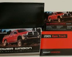 2005 Dodge Ram Power Wagon Owner's Operator Manual User Guide Set