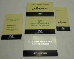 2005 Hyundai Accent Owner's Manual Set