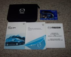 2005 Mazda MPV Owner's Manual Set