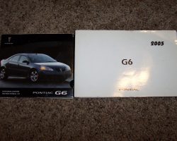 2005 Pontiac G6 Owner's Manual Set