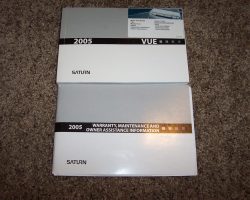 2005 Saturn Vue Owner's Manual Set