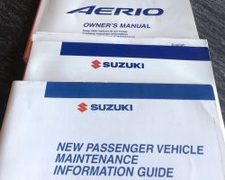 2005 Suzuki Aerio Owner's Manual Set