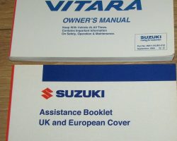2005 Suzuki Grand Vitara Owner's Manual Set
