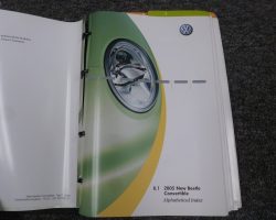 2005 Volkswagen New Beetle Convertible Owner's Manual Set