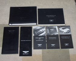 2006 Bentley Continental GT Owner's Manual Set