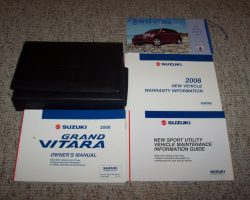 2006 Suzuki Grand Vitara Owner's Manual Set