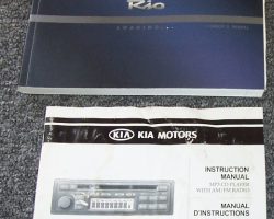 2006 Kia Rio Owner's Manual Set