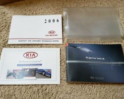 2006 Kia Sedona Owner's Manual Set