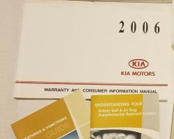 2006 Kia Sportage Owner's Manual Set