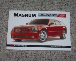 2006 Dodge Magnum SRT8 Owner's Operator Manual User Guide