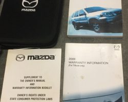 2006 Mazda Tribute Owner's Manual Set