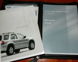 2006 Mercury Mariner Hybrid Owner's Manual Set