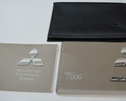 2006 Mitsubishi Galant Owner's Manual Set