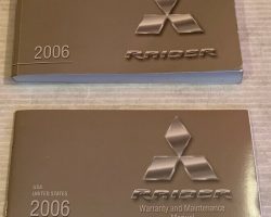 2006 Mitsubishi Raider Owner's Manual Set