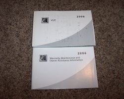 2006 Saturn Vue Owner's Manual Set