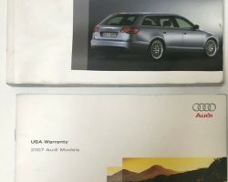 2007 Audi A6 Avant Owner's Manual Set