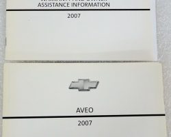 2007 Chevrolet Aveo Owner's Manual Set