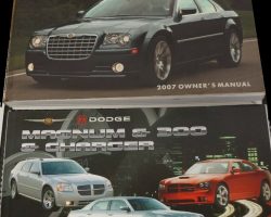 2007 Chrysler 300 SRT8 Owner's Operator Manual User Guide Set