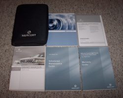 2007 Mercury Grand Marquis Owner's Manual Set