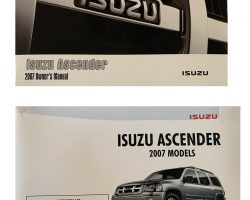 2007 Isuzu Ascender Owner's Manual Set