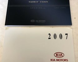 2007 Kia Spectra Owner's Manual Set