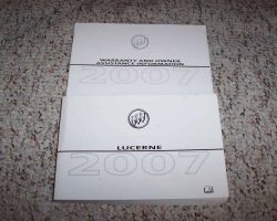 2007 Buick Lucerne Owner's Manual Set