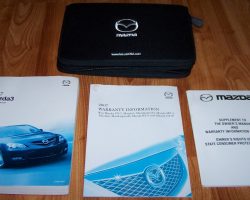 2007 Mazdaspeed3 Owner's Manual Set