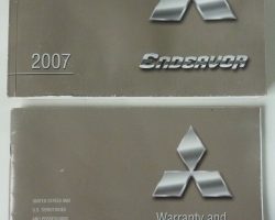 2007 Mitsubishi Endeavor Owner's Manual Set