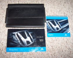 2007 Honda Ridgeline Owner's Manual Set