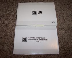 2007 Saturn Ion Owner's Manual Set
