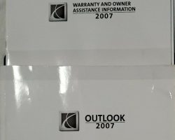 2007 Saturn Outlook Owner's Manual Set