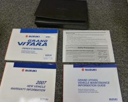 2007 Suzuki Grand Vitara Owner's Manual Set