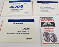2007 Suzuki SX4 Owner's Manual Set