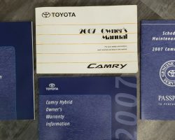 2007 Toyota Camry Hybrid Owner's Manual Set