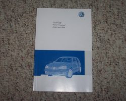 2008 Volkswagen CITY Golf Owner's Manual