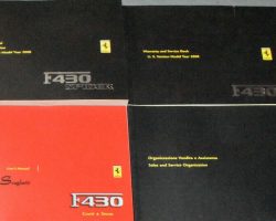 2008 Ferrari F430 Spider Owner's Manual Set