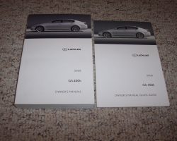 2008 Lexus GS450h Owner's Manual Set
