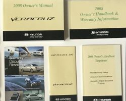 2008 Hyundai Veracruz Owner's Manual Set