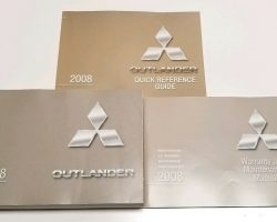 2008 Mitsubishi Outlander Owner's Manual Set
