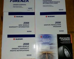 2008 Suzuki Forenza Owner's Manual Set