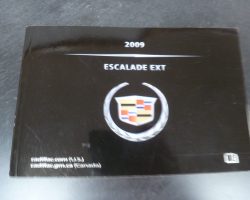 2009 Cadillac Escalade EXT Owner's Manual