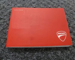 2009 Ducati 1098R / Bayliss Limited Edition / Puma Limited Edition Owner Operator Maintenance Manual