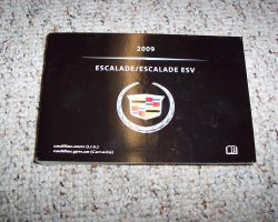 2009 Cadillac Escalade & Escalade ESV Owner's Manual