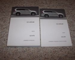 2009 Lexus GX470 Owner's Manual Set