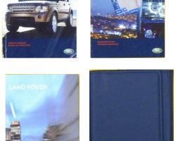 2009 Land Rover LR4 Owner's Operator Manual User Guide Set